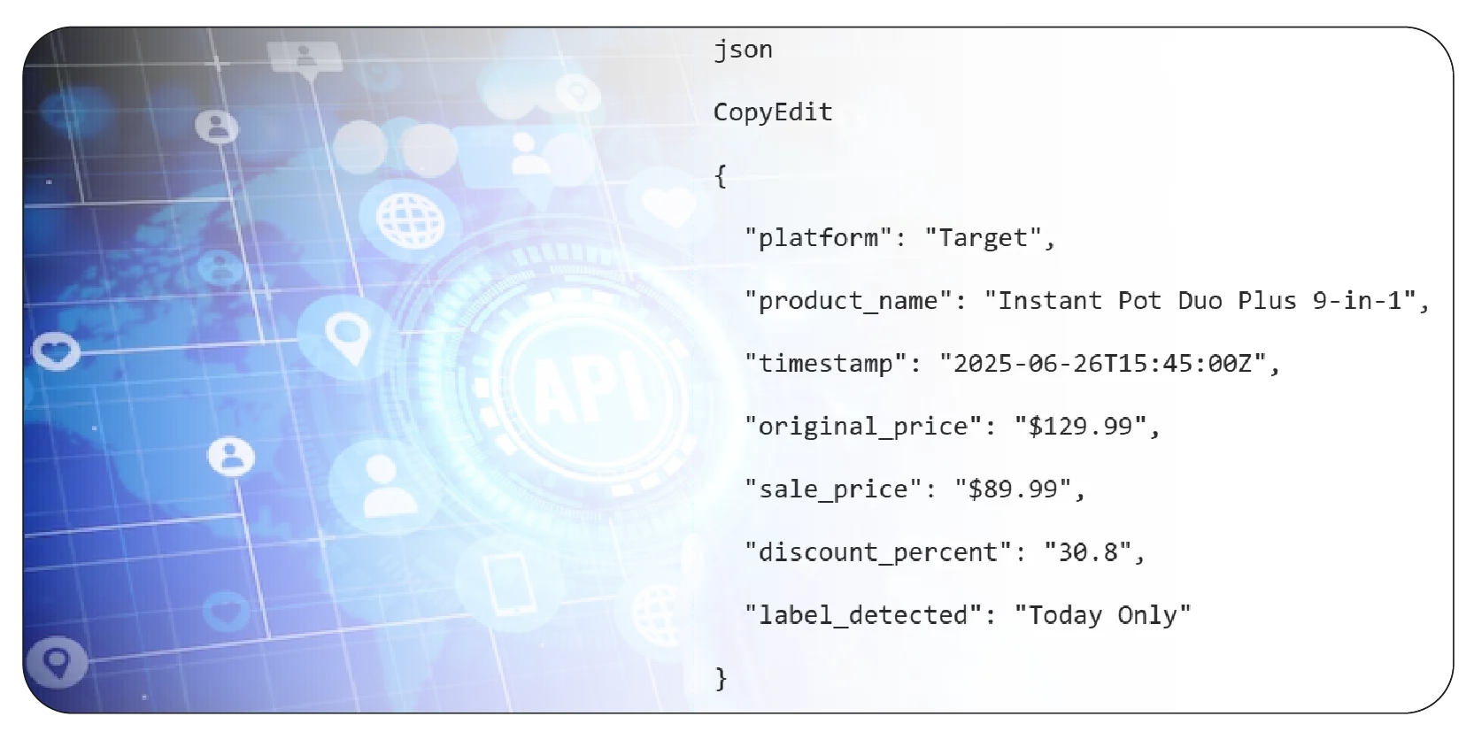 API Sample Output
